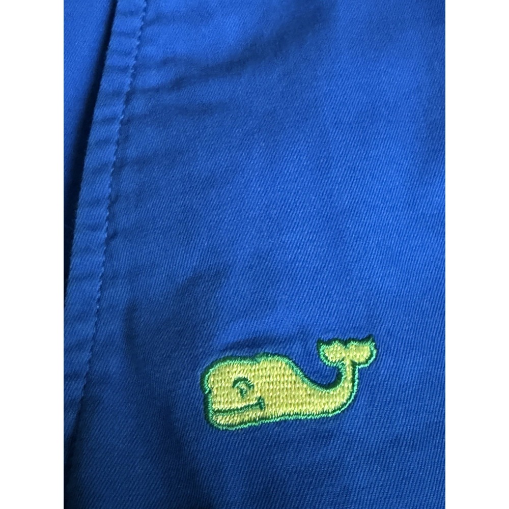 Vineyard Vines Breaker Shorts 28 Blue Embroidered Whale Chino Golf Preppy Men's - Picture 4 of 10